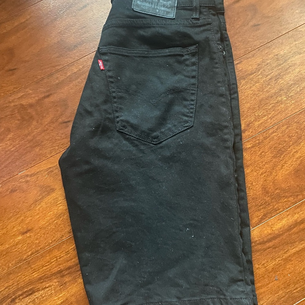 Levi's Men's Black Denim Shorts